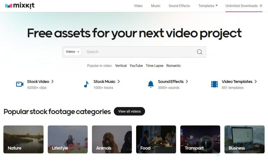 Mixkit一个提供免费高质量视频素材下载的网站-第1张-吾帮找网