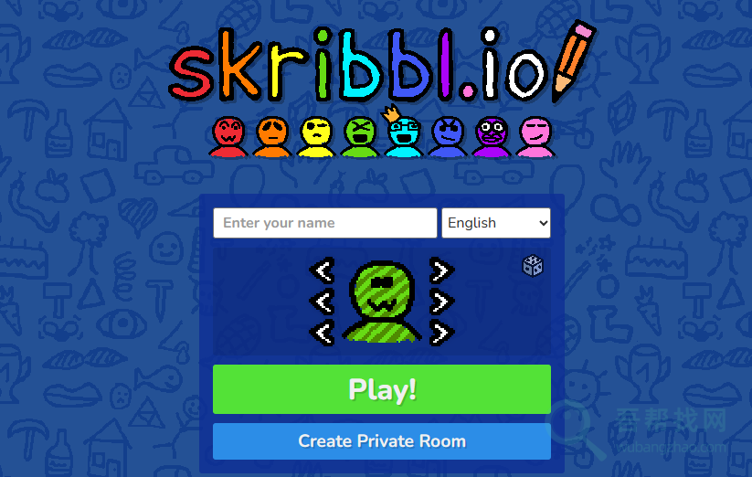 Skribbl一个英文版的你画我猜游戏网站，有外国人玩-第1张-吾帮找网