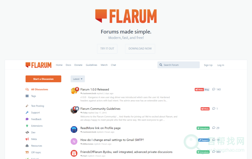 Flarum全新开源论坛源码程序,可替代discuz-第1张-吾帮找网 Flarum全新开源论坛源码程序,可替代discuz-第1张-吾帮找网