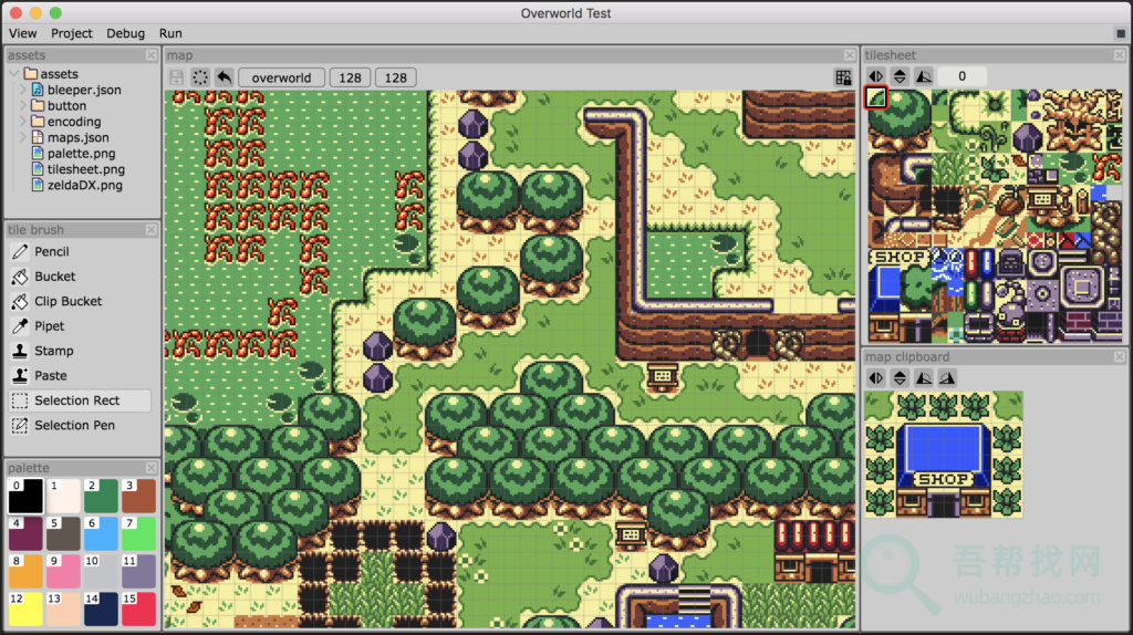 一款在线JS网页2D像素风格游戏开发工具-第3张-吾帮找网 一款在线JS网页2D像素风格游戏开发工具-第3张-吾帮找网
