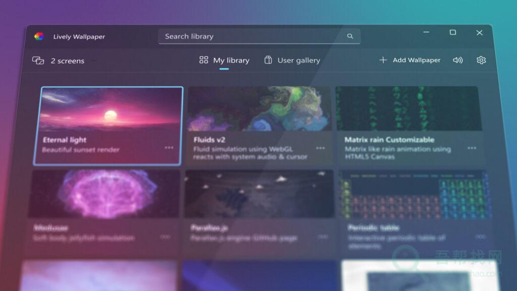 一款免费的Windows动态电脑壁纸桌面软件-第1张-吾帮找网 一款免费的Windows动态电脑壁纸桌面软件-第1张-吾帮找网