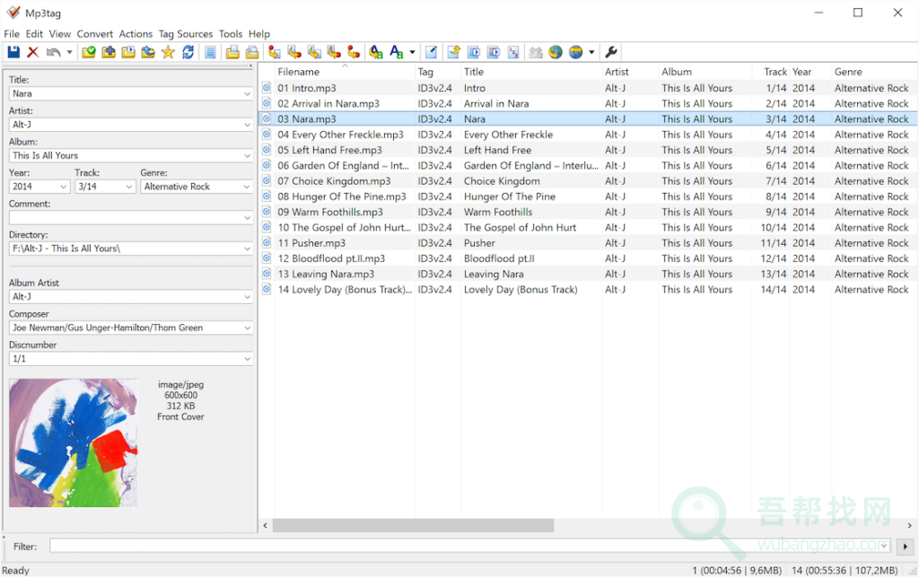 一个免费功能强大的MP3音频文件元素标签编辑器-第1张-吾帮找网 一个免费功能强大的MP3音频文件元素标签编辑器-第1张-吾帮找网