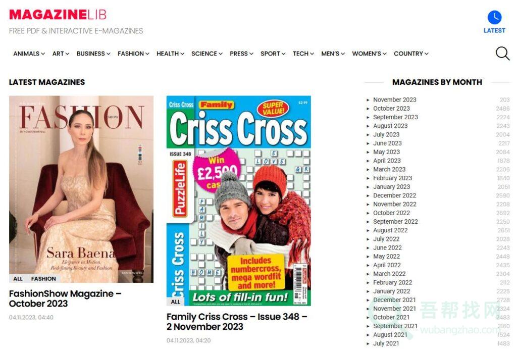 Magazinelib一个国外英文在线杂志下载网站-第1张-吾帮找网