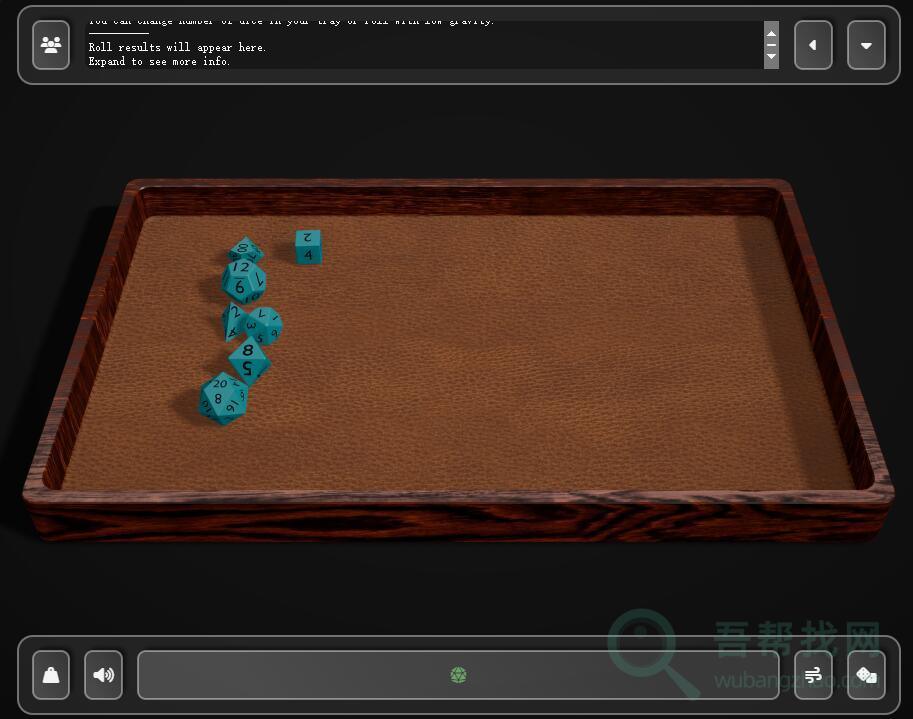 在线3d模拟掷骰子点数工具-第1张-吾帮找网 在线3d模拟掷骰子点数工具-第1张-吾帮找网