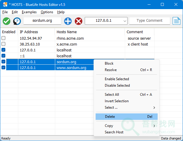 免费HOSTS文件管理编辑软件-第2张-吾帮找网 免费HOSTS文件管理编辑软件-第2张-吾帮找网