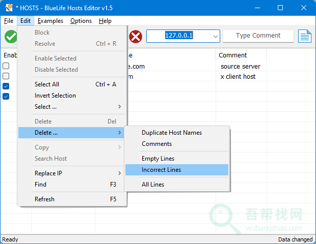 免费HOSTS文件管理编辑软件-第4张-吾帮找网 免费HOSTS文件管理编辑软件-第4张-吾帮找网